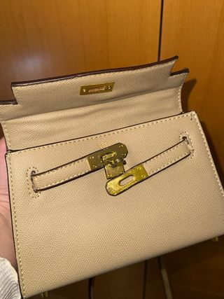 Bolso Beige y Dorado