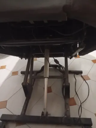 Sillón relax eléctrico piel marrón