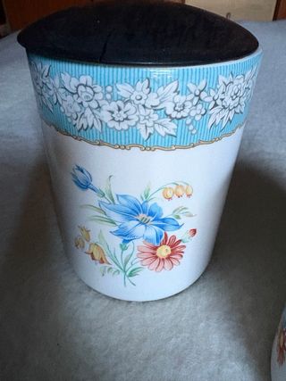 Set 4 Barattoli Vintage Pagnossin Ceramica Legno