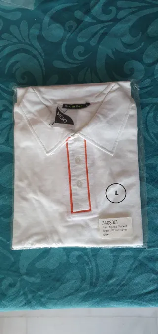 Polo Lycra Talla L Blanco