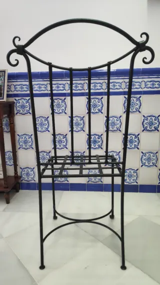6 Sillas Forja Árabe Metálicas Hechas a Mano