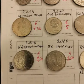 Monete Portogallo 5 e 7,5 Euro