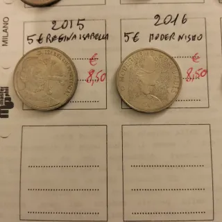 Monete Portogallo 5 e 7,5 Euro