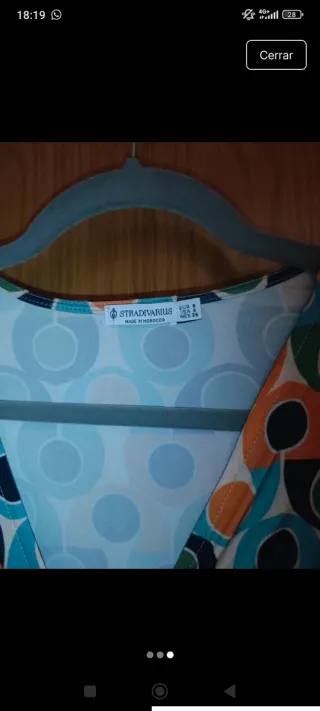 Vestido estampado Stradivarius