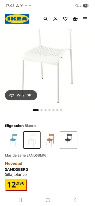 Mesa y 2 Sillas Ikea