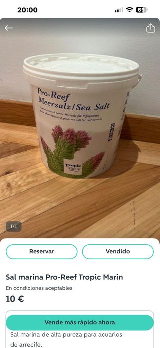 Productos varios pecera salada Pro-ReefTropicMarin