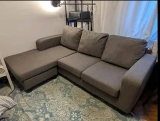 Sofá Chaiselongue Gris