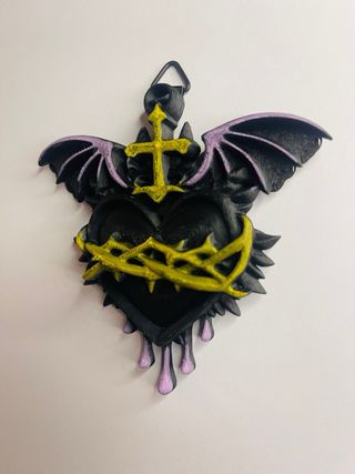 Decorazione Sacro Cuore da parete artigianale