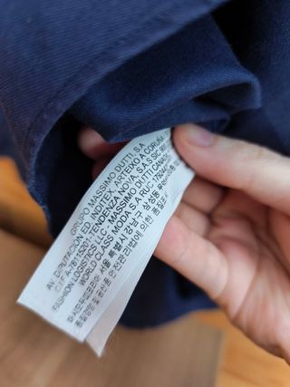 Camisa Massimo Dutti Color Azul Talla M.