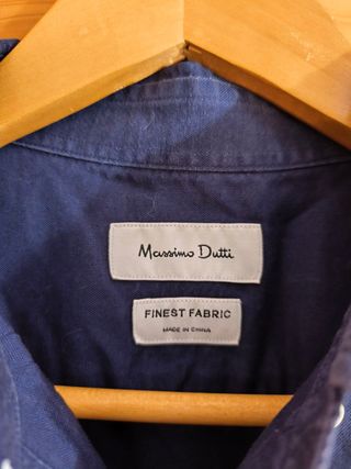 Camisa Massimo Dutti Color Azul Talla M.