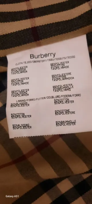 Gabardina Burberry Beige