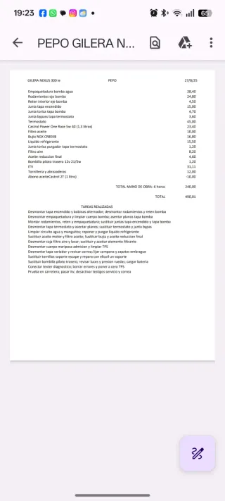 Gilera Nexus 300 Blanca