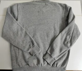 Sudadera gris. Estampado frontal logo de marca.