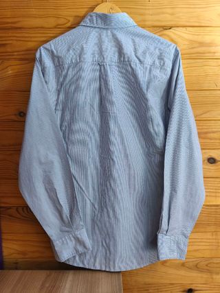 Camisa Massimo Dutti Color Azul y Blanco Talla M.