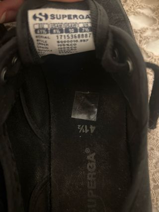 Superga negras talla 41.5