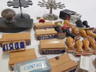 Gran lote de sellos para impresión y complementos