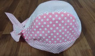 Bandana flamenca lunares rosa y blanco