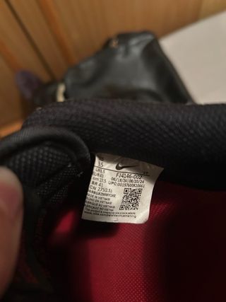 Bambas Nike Air Force rojas y negras, talla 43