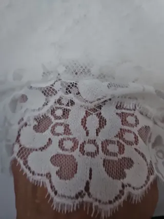 Mantilla Madrina/Manola Blanca 220x100cm