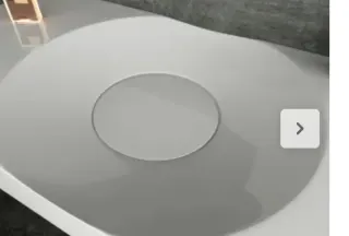 Lavabo de mármol blanco moderno