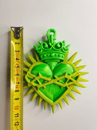 Decorazione Sacro Cuore artigianale