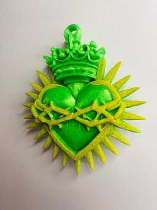 Decorazione Sacro Cuore artigianale