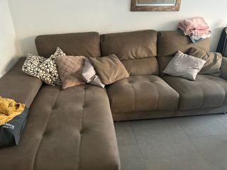 Chaiselongue de tela y ante GALERIA DEL TRESILLO