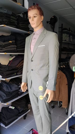Traje gris hombre talla L