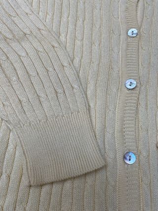 Jersey fino algodón de Zara en amarillo