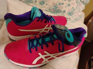 Scarpe da tennis ASICS rosa/turchese taglia 41.5