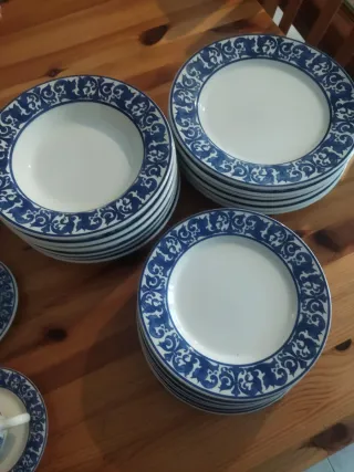 Vajilla completa Cerámica Artesanal 6 servicios