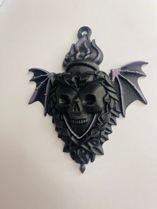 Decorazione Sacro Cuore Fiamme Ali