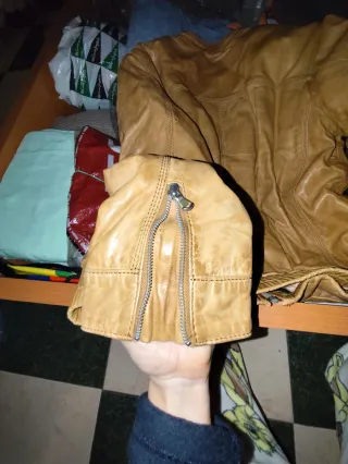 Chaqueta de cuero original de hombre