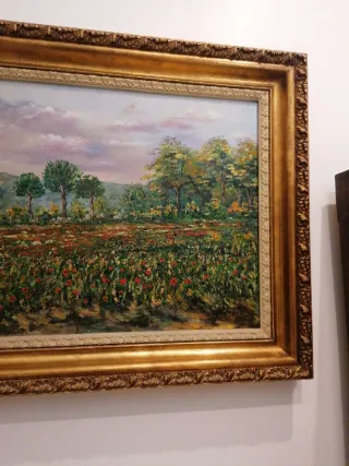 Cuadro Impresionista con Marco Dorado