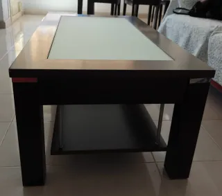 Mesa de centro madera y cristal