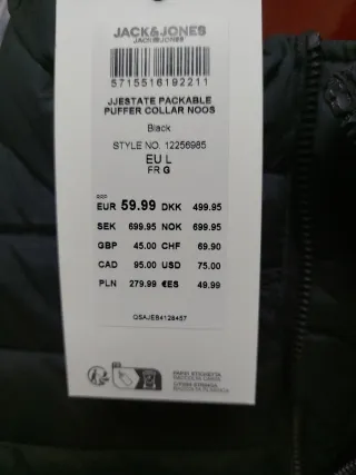 Cazadora Jack&Jones Negra