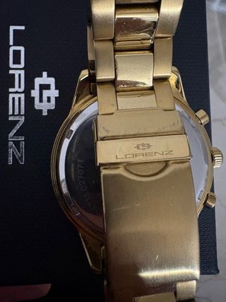 Orologio Lorenz Cronografo Uomo Oro Blu