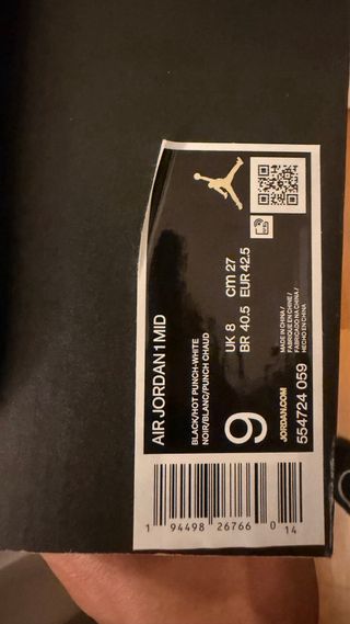 Nike Jordan 1 Mid Scarpa Grigio Rosa Nero