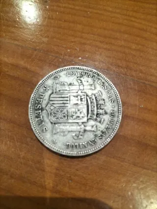 Moneda 5 Pesetas de Plata 1870