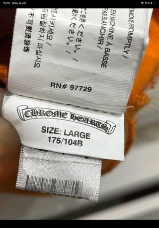 Felpa chrome hearts off-white