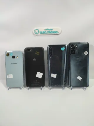 Samsung A3, Huawei Y5, mi A3 y redmi note 10
