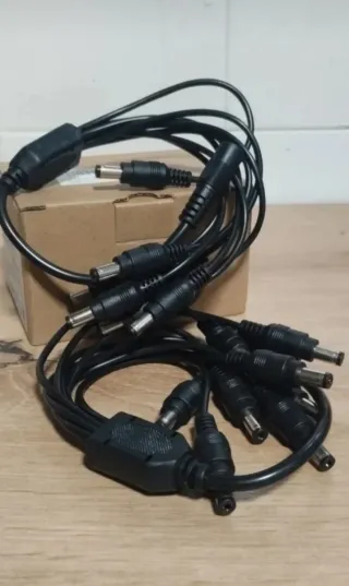 Cable Divisor Corriente Cámaras Seguridad