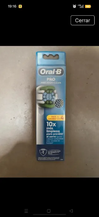 4 Recambios Oral-B Pro Precision Clean