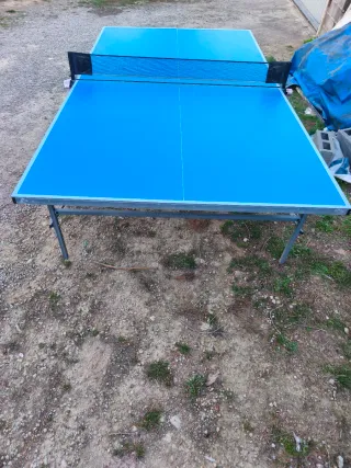 Mesa de ping pong azul
