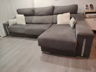 Sofá Chaiselongue Gris