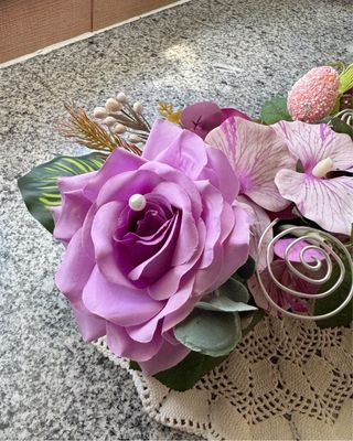 Arranjo floral decorativo Primavera/Páscoa