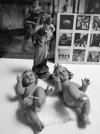 Figuras religiosas Virgen y Niño