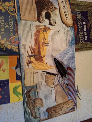 Lote de tres libros ara niños con despleg