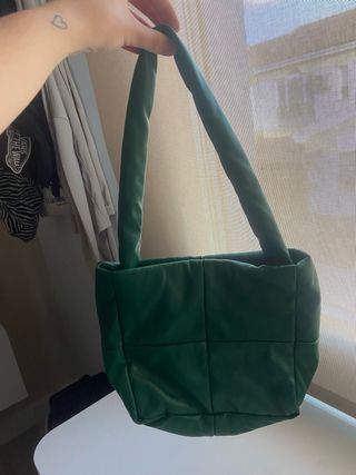 Bolso acolchado verde