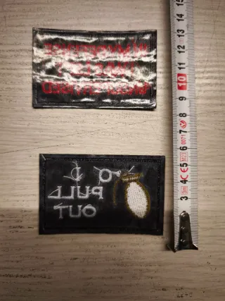 Coppia patch termoadesive In My Defense e I Pull O